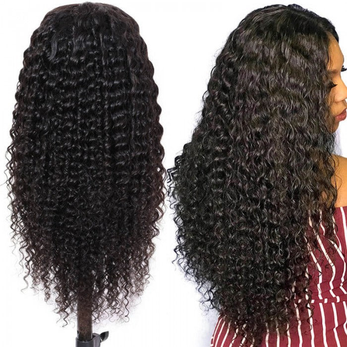 13x6 deep wave Lace Front Wigs 150% Density Pre Plucked natural hair wigs