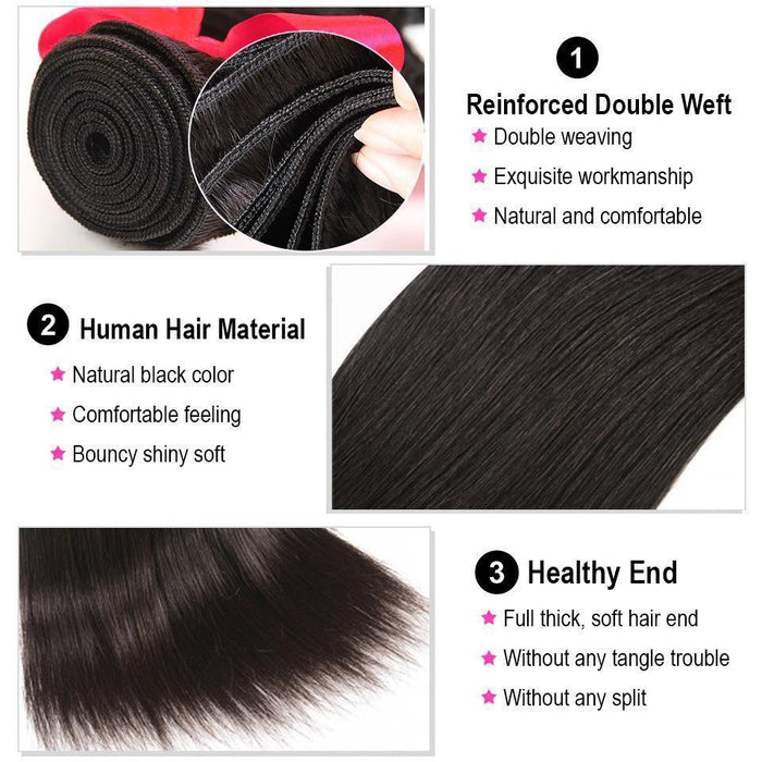 2PC Straight Best Human Hair Bundles